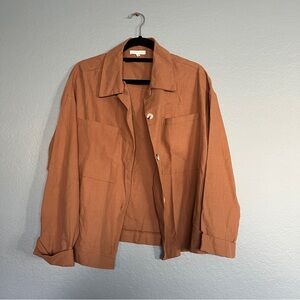 Women's Button Down Shirt in Brown
